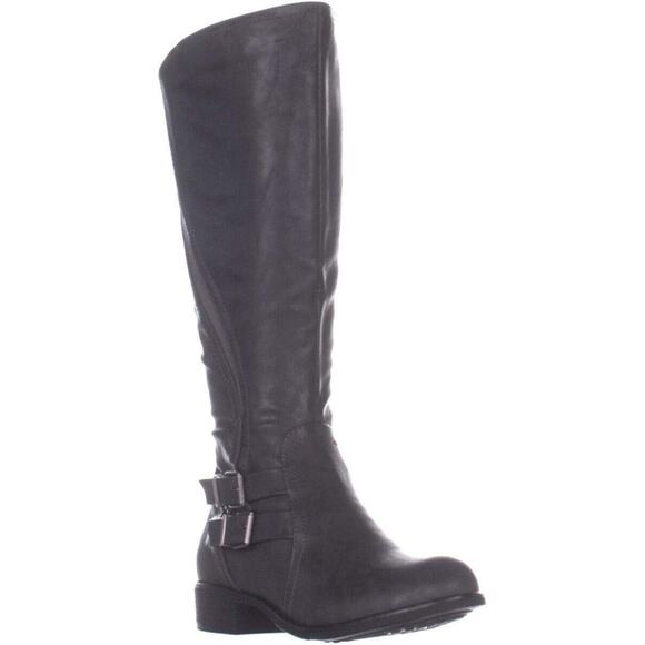 Style & Co. Womens milahp Closed Toe Knee High Fashion, Charcoal, Size 10.0 - Picture 1 of 6